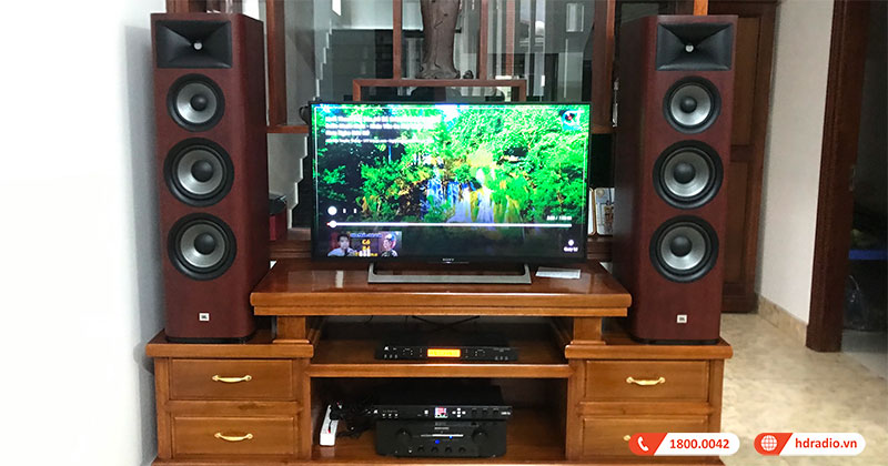 Lắp Dàn Nghe Nhạc và Hát Karaoke NK12 trị giá hơn 100 triệu cho anh Quyền ở Từ Sơn, Bắc Ninh (JBL Studio 698, Marantz PM8006, JKaudio X6000 Plus, JKaudio B9)