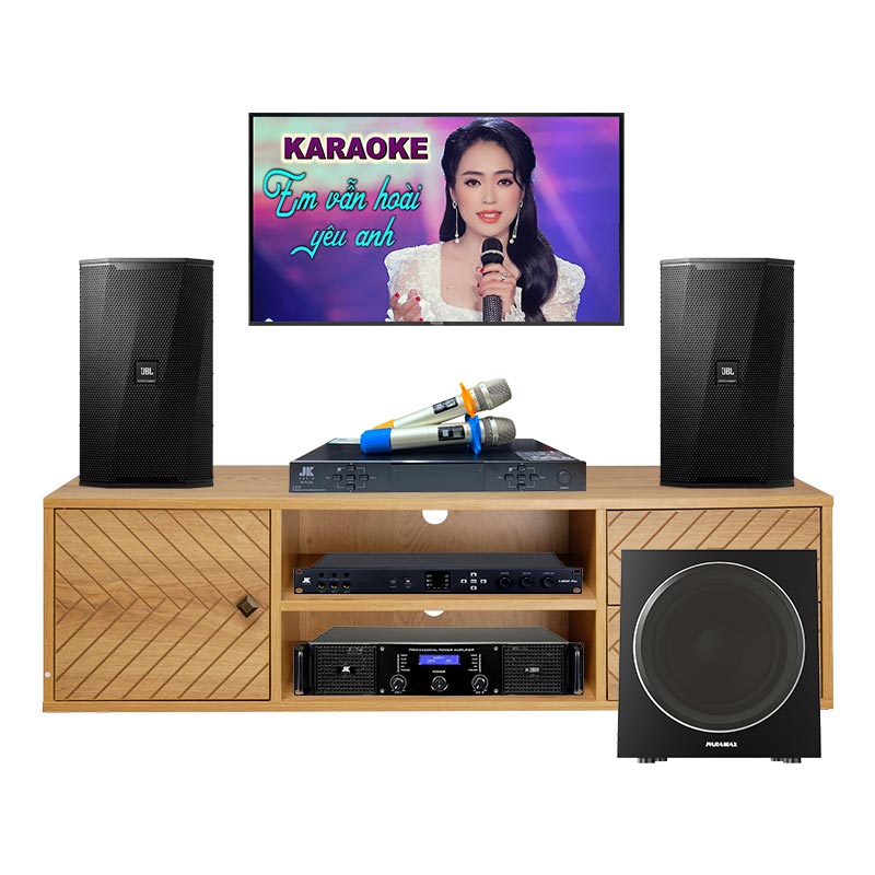 Dàn karaoke JBL KH79 (JBL KPS1, JKAudio H2600, JKAudio X6000 Plus, Paramax SW-1800, JKAudio B5 Plus)