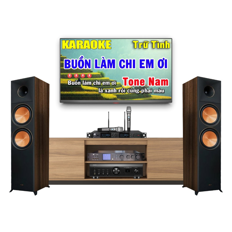 Dàn nghe nhạc và hát karaoke cao cấp Klipsch HD33 (Klipsch RP-8000F II, Denon PMA-1700NE, JKaudio X9000, K300)