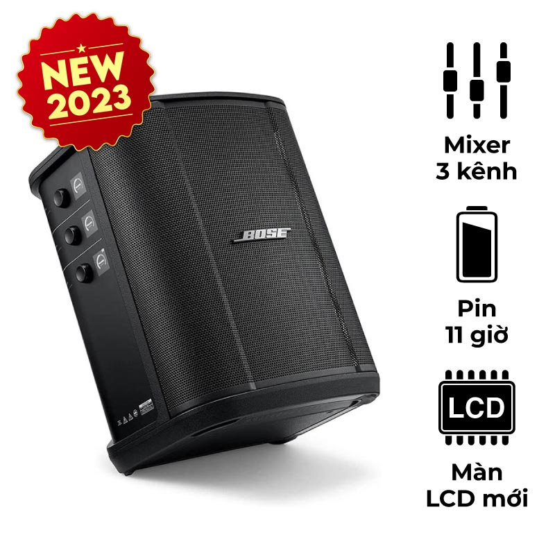 Loa Bose S1 Pro Plus, Pin 11 Giờ, Mixer 3 Kênh, Bluetooth, AUX, XLR, LCD