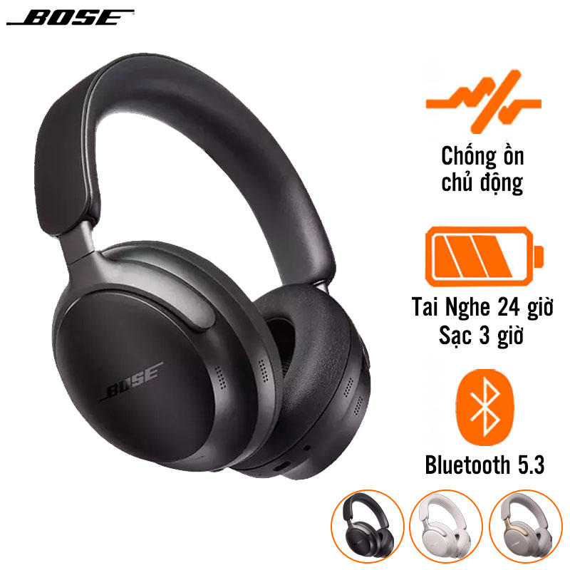 Tai Nghe Bose QuietComfort Ultra (Chụp Tai, Chống Ồn, Pin 24 Giờ, Bluetooth 5.3)