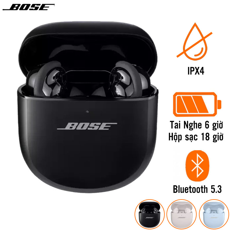 Tai Nghe Bose QuietComfort Ultra Earbuds (Không dây, Pin 6 Giờ, IPX4, Bluetooth 5.3)