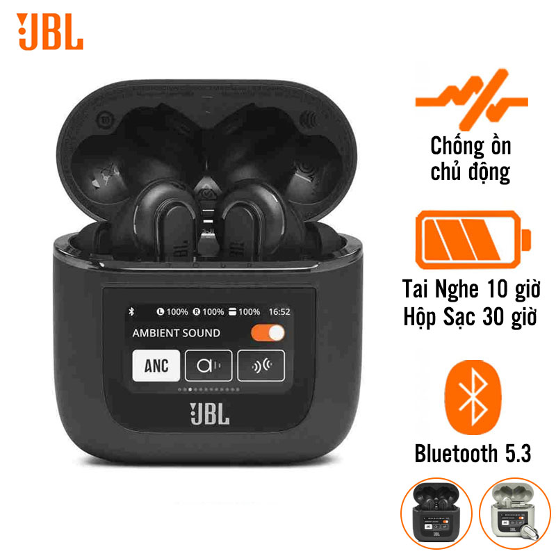 Tai Nghe JBL Tour Pro 2 (Không Dây, Chống Ồn, Pin 10 Giờ, Bluetooth 5.3)