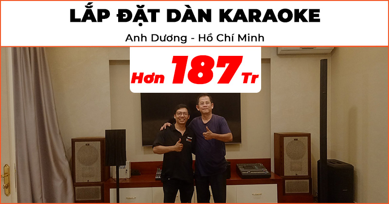 Lắp đặt Dàn karaoke gia đình cao cấp trị giá hơn 187 triệu đồng cho anh Dương ở Quận Bình Tân, Hồ Chí Minh (Bose L1 Pro32 Sub2, JKaudio B9, Tomko GoWithMe P2152J-MA, Soundcraft EFX8, Eversolo DMP-A6, Analysis Silver Oval 2, JBL IRX ONE)