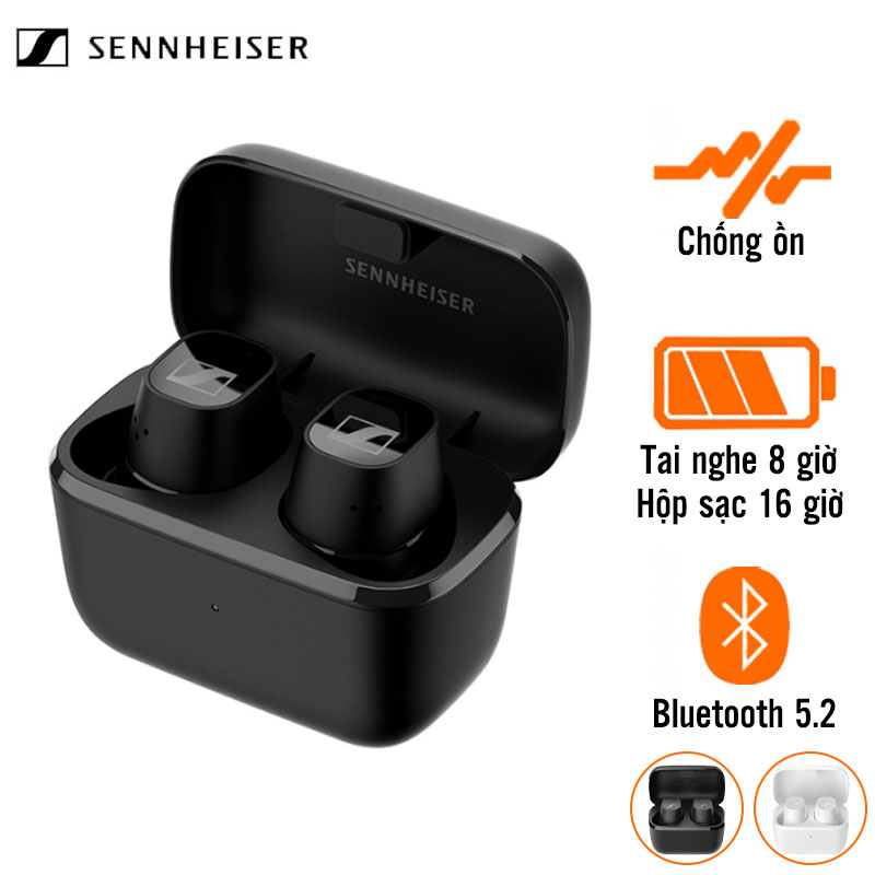 Tai Nghe Sennheiser CX Plus True Wireless (Không Dây, Chống Ồn, Pin 8 Giờ, IPX4, Bluetooth 5.2)